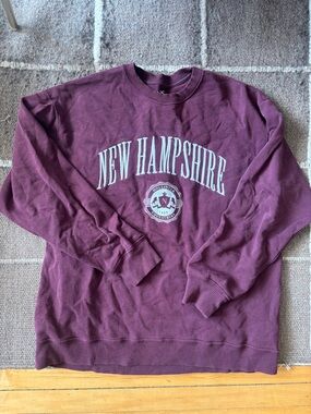 Hollister Maroon New Hampshire Crewneck Sweatshirt